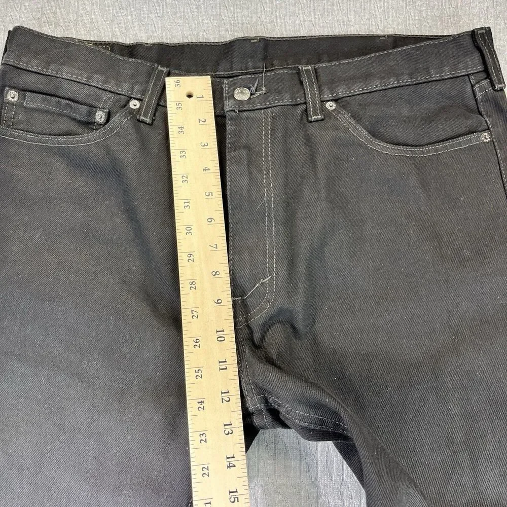 Levi's 505 Men's (38x32) black new without tags Denim Jeans bikercore pants‎